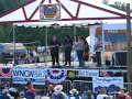 steve thomas playing the the fiddle at the 2008 red white & bluegrass festival, morganton nc.