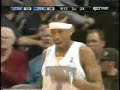 Allen Iverson punches Deron Williams in the face with the basketball.