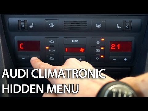 How to enter hidden menu in Climatronic Audi A6 C5 (diagnostic mode, DTC)