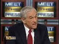 Ron Paul on Meet The Press 12-23-07 part 2 of 4 Ron Paul on Meet The Press 12-23-07 part 2 of 4
