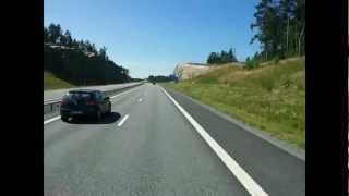 Truck driving Stockholm - Nynäshamn timelapse