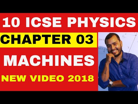 ICSE Class 10th PHYSICS: MACHINES 07: SUMMARY