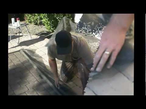 how to rescreen a door