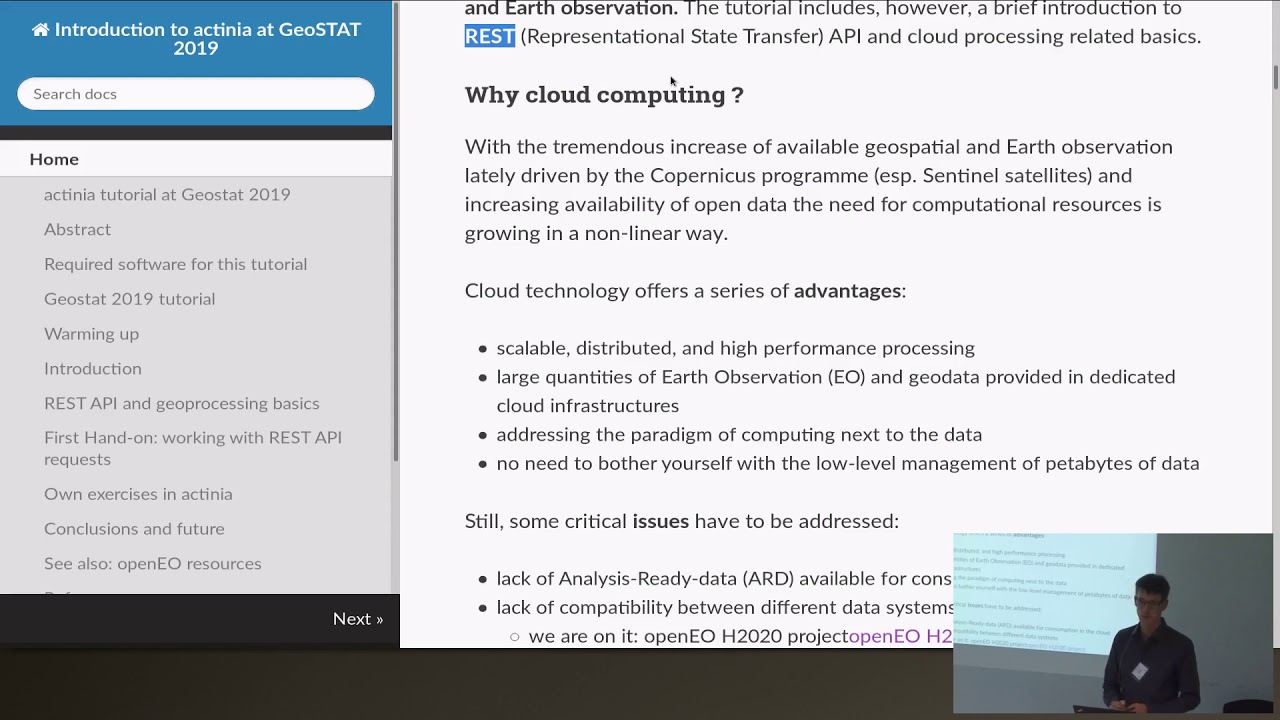 Markus Neteler: Cloud based processing of geo and Earth observation data