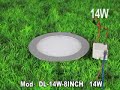 Downlight de LED 14W empotrable