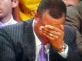 Alvin Gentry Throwing Up in a Trash Can..Lakers vs. Suns