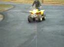 Caleb Thomas and his trusty 4-wheeler