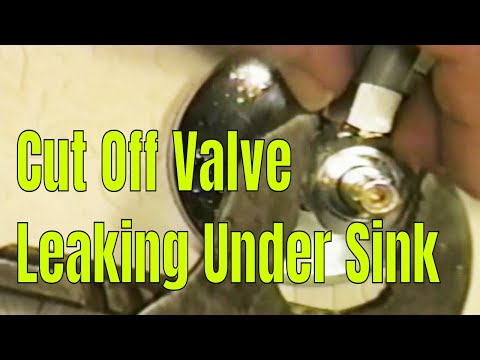 how to turn off water under kitchen sink