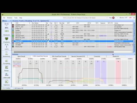 Free WiFi Scanner and channel scanner for Windows  (WLAN Scanner)