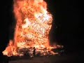 Belfast Bonfire Topples