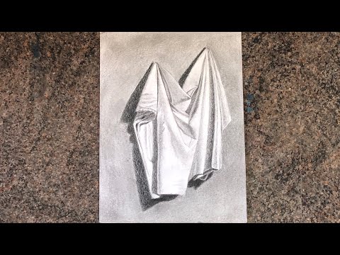 video-linktoworks-How to draw realistic fabric texture with pencil |...
