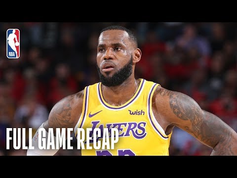 Video: LAKERS vs TRAIL BLAZERS | LeBron Scores 26 Points In Lakers Debut | October 18, 2018