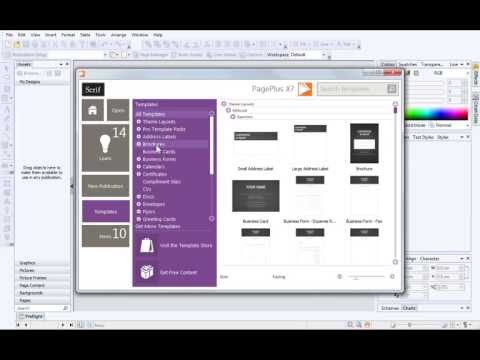 Serif PagePlus X7 Tutorial - QuickStart