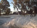 some mad ass cohuna cunt doing wicked tricks on a wakeskate