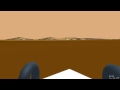 Rover in the Cydonia region (Mars) - space flight simulator