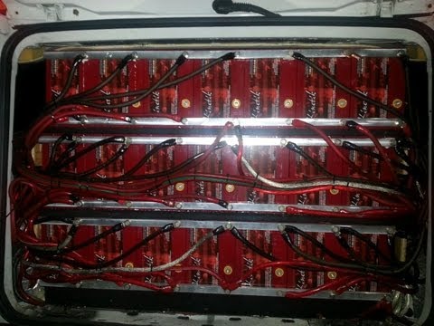 Owners1 - 4 Crescendo Audio BC5500D's @ 16 volts 8 Crossfire 15's 21 16 volt batteries If you have ever sat in this thing you know exactly what I am talking about. You...