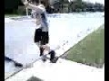 Fat Kid Trying to SkateBoard