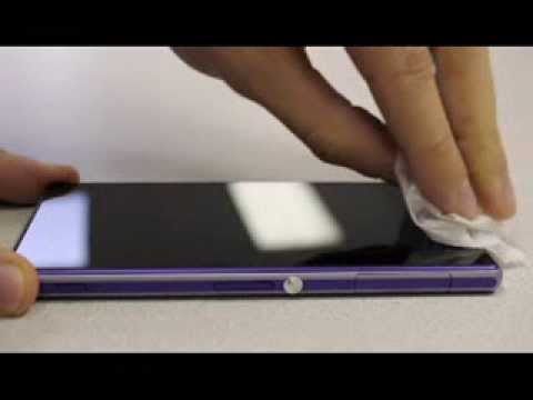 how to remove xperia v screen protector