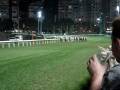 At the racetrack...