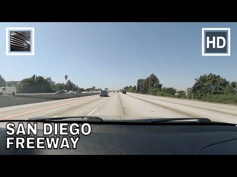 Driving in Los Angeles Interstate 405 North