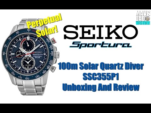 Perpetual! | Seiko Sportura 100m Solar Quartz Diver SSC355P1 & SSC357P1 Unboxing And Review