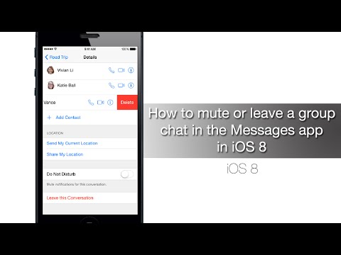 how to remove yourself from a group message on iphone