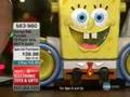 Sponge Bob Portable CD Player with AM/FM Radio - Item:...