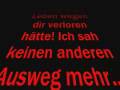 Weißt du, dass ich dich mal geliebt habe!