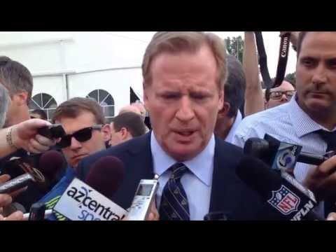 sportsandtorts - Roger Goodell talks about Ray Rice, Josh Gordon, and Buffalo Bills sale at Pro Football HOF. David Spada asks pointed questions on Ray Rice.