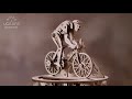 Miniature vidéo Maquette en bois : Cycliste Automate