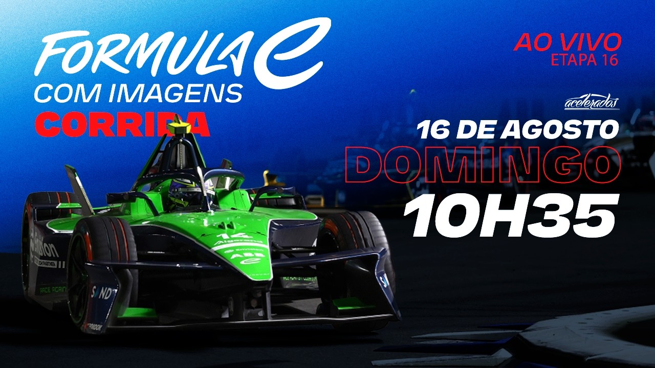 FÓRMULA E - AO VIVO E COM IMAGENS - CLASSIFICAÇÃO E-PRIX DE LONDRES - 10h35