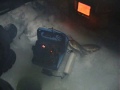 Ice fishing honeoye lake BIG BULL BLUEGILLS  3-16-08