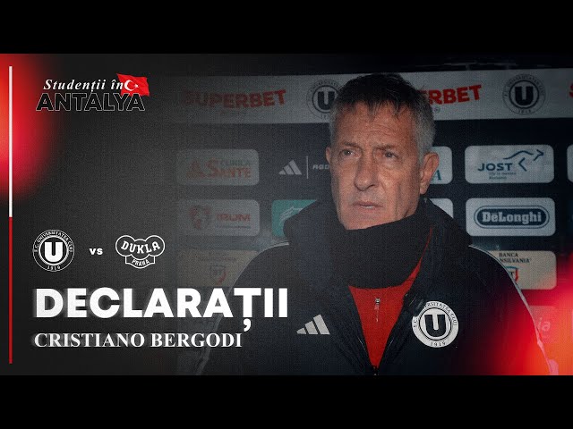 🎙 DECLARAȚII | Cristiano Bergodi: „Jucătorii s-au comportat bine”