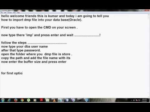 how to open dmp file