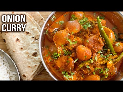 Baby Onion Curry Recipe | How To Make Onion Curry | Small Onion Gravy | Veg Side Dishes | Ruchi