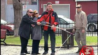 Just For Laughs TV - DANGER: Electric Wire Blind Crossing