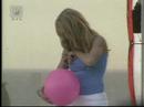 britney fixes her shirt