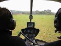 Helicopter in autorotation to ground