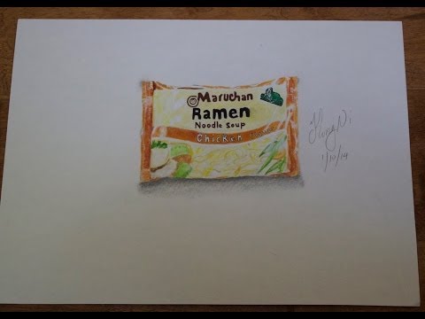 how to draw noodles