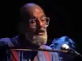 Allen Ginsberg on stage at megatripolis