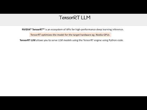 TensorRT LLM - GenAI Essentials