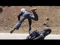 Highside Motorcycle Crash on Mulholland