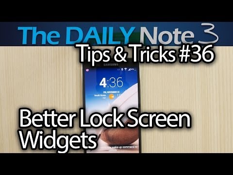 Samsung Galaxy Note 3 Episode 36: How To Set Better Lock Screen Widgets With Better Functionality?