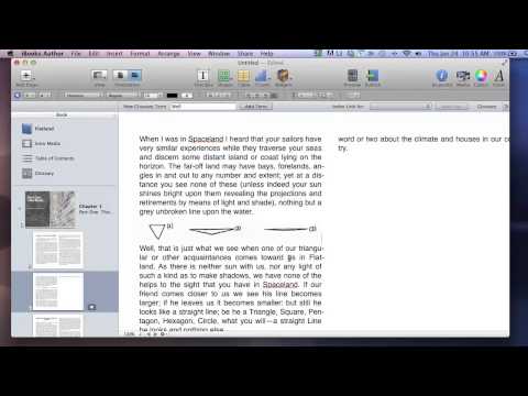 Starting your project in iBooks Author tutorial
