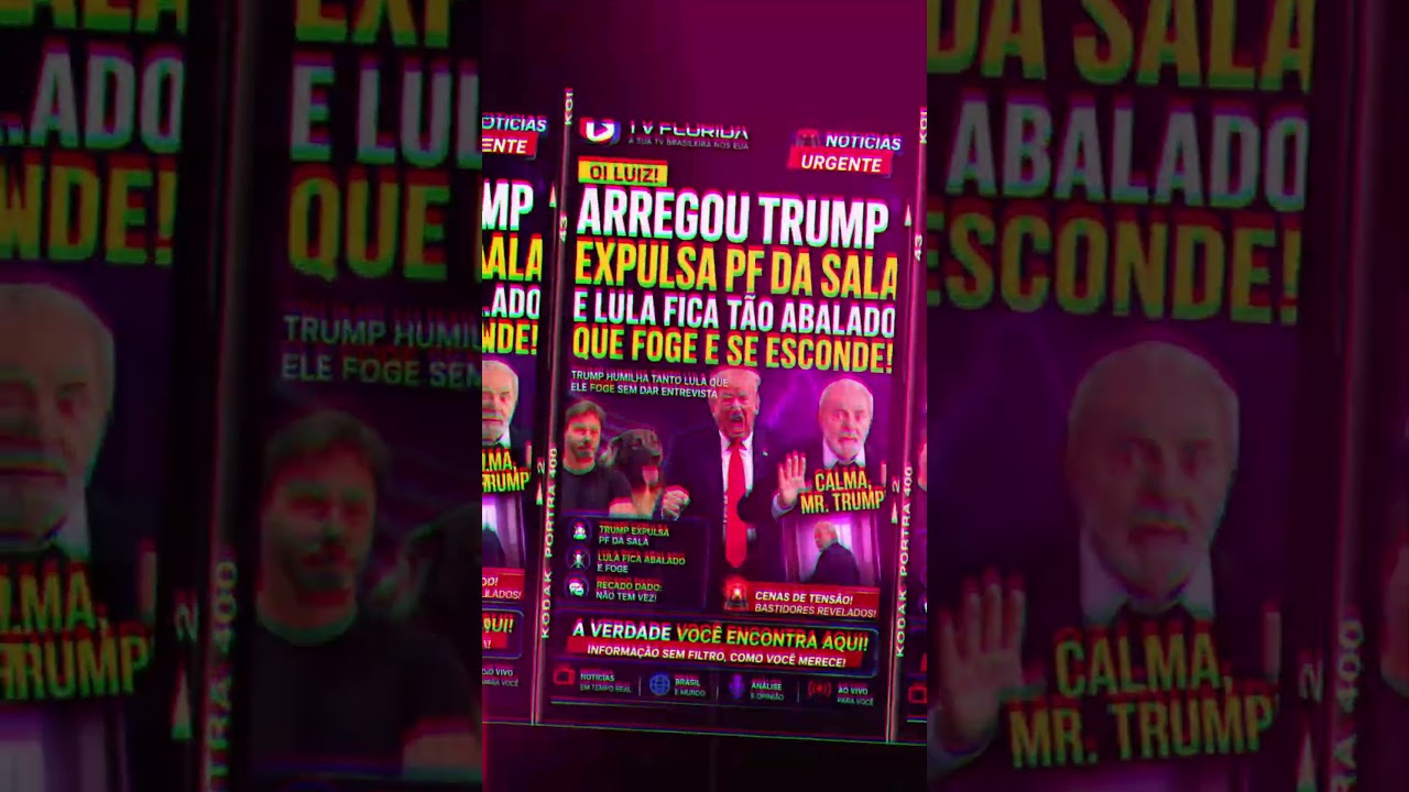 ARREGOU Trump expulsa PF da sala e Lula fica tão abalado que foge e se esconde!