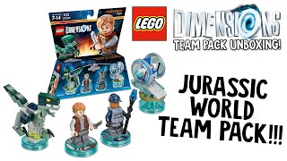 LEGO DIMENSIONS JURASSIC WORLD TEAM PACK UNBOXING!!! (LEGO Set No. 71205)