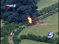 Train Derails, Explodes In Okla. County