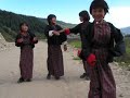 Bhutanese school girls dancing