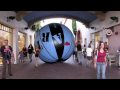 The big blue art ball project an 'International Dairy Cooperative' production. An over 11ft. vinyl ball fabricated by artist's Dante Sigismondi and Richard Mclauglin. ... International Dairy Cooperative laboratorio di Dante Sigismondi Richard Mclauglin art ball 