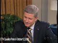 Stephen Harper on deficits and recession